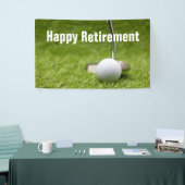 Golf-Happy-Ruhestand mit Golfball und Putter-ba Banner (Messeveranstaltung)