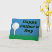 Golf Happy Vatertag Card Karte (Gelbe Blume)