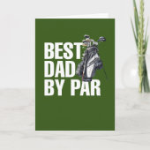 Golf Happy Vatertag Der beste Papa par Karte (Vorderseite)