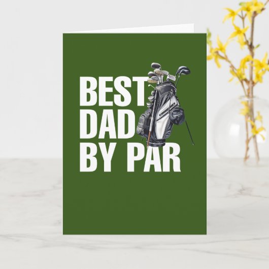 Golf Happy Vatertag Der beste Papa par Karte (Gelbe Blume)