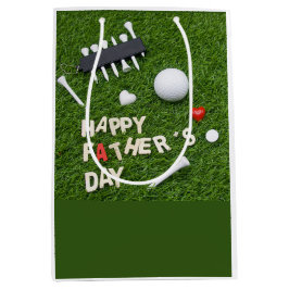 Golf Happy Vatertag für Golf Geschenktasche Mittlere Geschenktüte