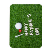 Golf Happy Vatertag mit Golfball und Tee Magnet (Vertikal)