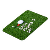 Golf Happy Vatertag mit Golfball und Tee Magnet (Linke Seite)