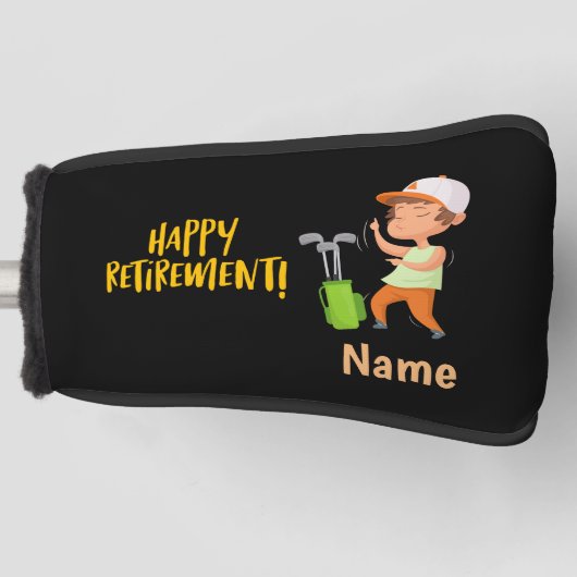 Golf Happy Verleihung an Golfer Golf Head Cover Golf Headcover (Vorderseite)
