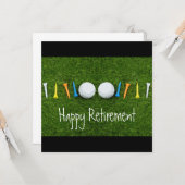 Golf Happy Vermietung mit Golfball und T-Shirts Ca Karte (Vorderseite/Rückseite Beispiel)
