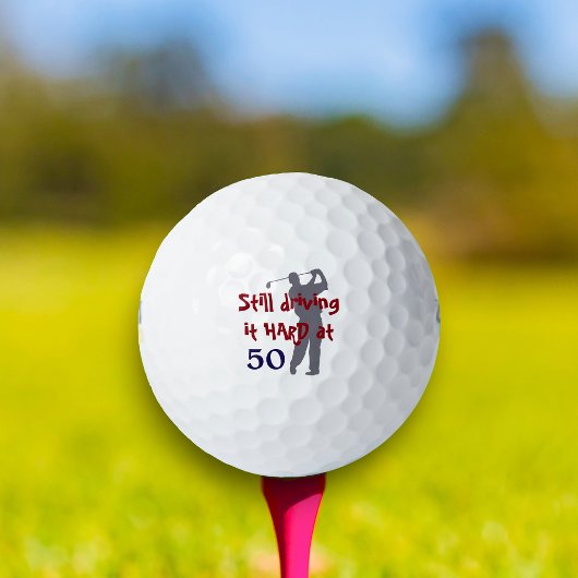 Golf hart fahren mit 50 golfball