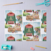 Golf-Hässlicher-Weihnachtspullover-Weihnachtsfeier Seidenpapier (Basteln)