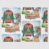 Golf-Hässlicher-Weihnachtspullover-Weihnachtsfeier Seidenpapier (Vorderseite)