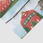 Golf-Hässlicher-Weihnachtspullover-Weihnachtsfeier Seidenpapier (Detail)