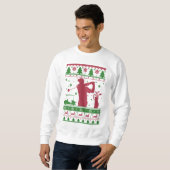 Golf-hässliches Weihnachten Sweatshirt (Vorne ganz)