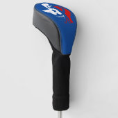 Golf-Hauptabdeckung TLS-Alternative2 (blau) Golf Headcover (angewinkelt)