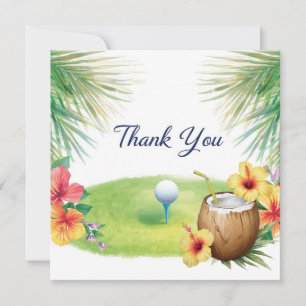 Golf Hawaii Thema Danke Karte