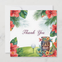 Golf Hawaii Thema Danke Karte