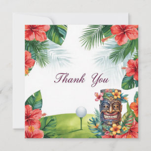 Golf Hawaii Thema Danke Karte