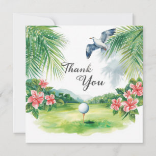 Golf Hawaii Thema Danke Karte