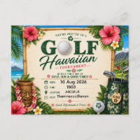 Golf Hawaii Thema für Hawaiian Golfer Party