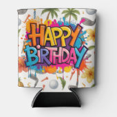 Golf Hawaii thematisch für das Hawaiian Golfer Par Dosenkühler (Vorderseite)