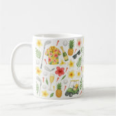 Golf Hawaii thematisch für hawaiianische Geschenke Kaffeetasse (Links)