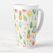 Golf Hawaii thematisch für hawaiianische Geschenke Milchtasse (Rechte Ecke)