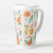 Golf Hawaii thematisch für hawaiianische Geschenke Milchtasse (Rechte Ecke)