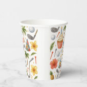 Golf Hawaii thematisch für hawaiianische Geschenke Pappbecher (Rechts)