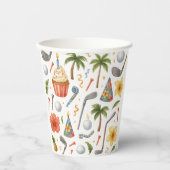 Golf Hawaii thematisch für hawaiianische Geschenke Pappbecher (Vorderseite)