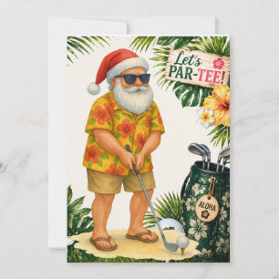 Golf Hawaii Weihnachtsfeier Einladung