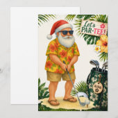 Golf Hawaii Weihnachtsfeier Einladung (Vorne/Hinten)