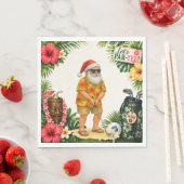 Golf Hawaii Weihnachtsfeier  Serviette (Beispiel)