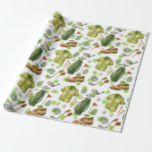 Golf Hawaiian Style mit Ball und Tasche für Golfer Geschenkpapier (Ungerollt)