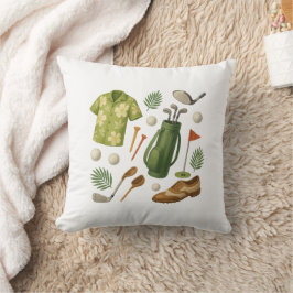 Golf Hawaiian Thema Golfer Kissen