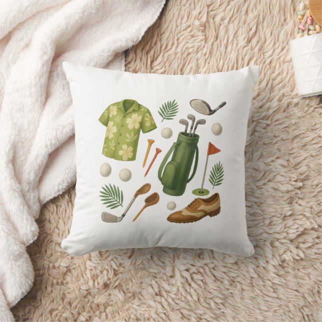 Golf Hawaiian Thema Golfer Kissen (Decke)