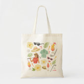 Golf Hawaiian Thema Lady Woman Golfer Tragetasche (Vorne)