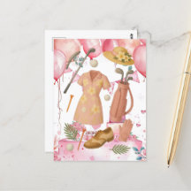 Golf Hawaiian Thema Lady Woman Golfer-Turnier