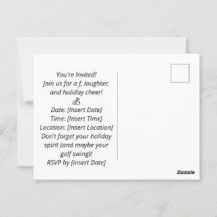 Golf Hawaiian Thema Lady Woman Golfer-Turnier Postkarte