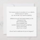 Golf Hawaiian thematische Hochzeit für Golfer Einladung (Rückseite)