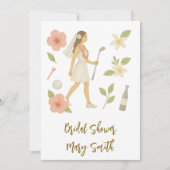 Golf Hawaiian thematische Hochzeit für Golfer Love Einladung (Vorderseite)