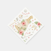 Golf Hawaiian thematische Hochzeit für Golfer Serviette (Ecke)