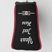 Golf Head Cover Beige benutzerdefinierte Worte, Ge Headcover (Rotieren 90)