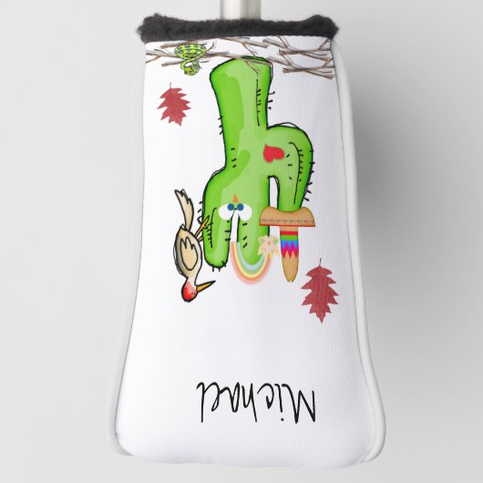 Golf Head Cover Bird Cactus Golf Headcover (Rotieren 90)