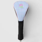 Golf Head Cover Blue Gingham Headcover (Vorderseite)