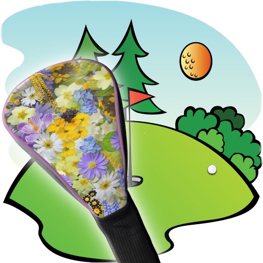 GOLF HEAD COVER - Blumengarten Blumendesign Headcover