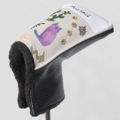 Golf Head Cover Cat Fish Cactus Meow Paws Headcover (3/4 Vorderseite)