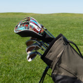 Golf Head Cover – Collapse Reflection Abstract  Golf Headcover (In SItu)