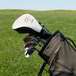 Golf Head Cover Forever & Always Romantic Custom I Golf Headcover