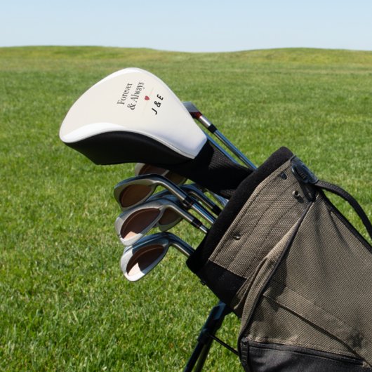 Golf Head Cover Forever & Always Romantic Custom I Golf Headcover