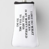 Golf Head Cover Husband Wife's Joke Golf Headcover (Rotieren 90)