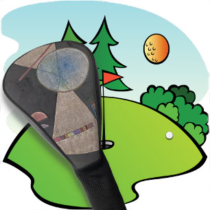 GOLF HEAD COVER - "Meeting Point" von Kandinsky Headcover