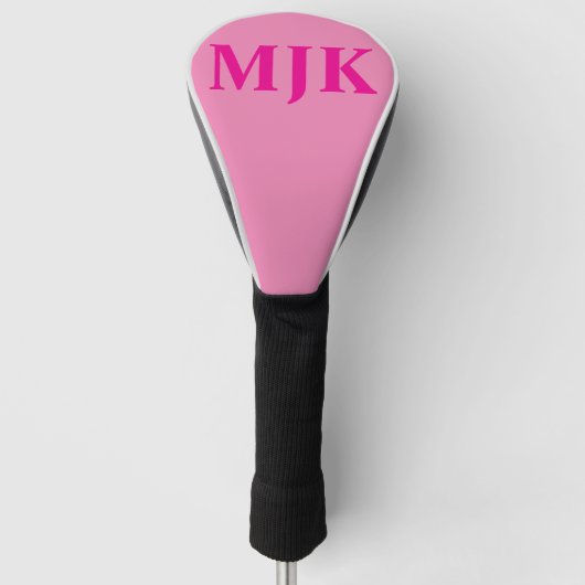 Golf Head Cover mit Hot Pink Monogram Headcover (Vorderseite)