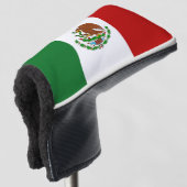 Golf Head Cover mit mexikanischer Flagge Headcover (3/4 Vorderseite)